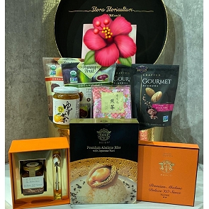FD-HA12 Reign Deluxe XO Sauce, Premium Abalone Rice and Gourmet Almond Hamper